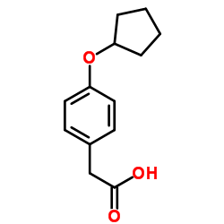 4-(Cyclopentyloxy)-benzeneacetic acid结构式