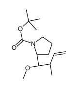 (S)-tert-Butyl 2-((1R,2S)-1-methoxy-2-methylbut-3-en-1-yl)pyrrolidine-1-carboxylate structure