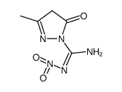 1H-Pyrazole-1-carboximidamide,4,5-dihydro-3-methyl-N-nitro-5-oxo-(9CI)结构式