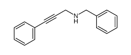 N-(3-phenylprop-2-ynyl)benzenemethanamine结构式