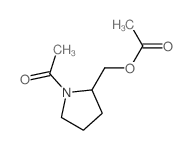 (1-acetylpyrrolidin-2-yl)methyl acetate结构式