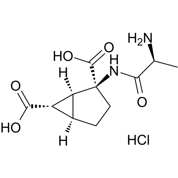 Talaglumetad hydrochloride Structure