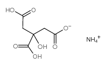 柠檬酸二氢铵结构式