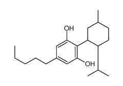 2-(5-methyl-2-propan-2-ylcyclohexyl)-5-pentylbenzene-1,3-diol结构式