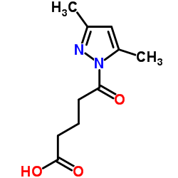 5-(3,5-Dimethyl-1H-pyrazol-1-yl)-5-oxopentanoic acid结构式