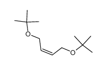 cis-1,4-bis-(tert-butoxy)but-2-ene Structure