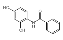 Benzamide,N-(2,4-dihydroxyphenyl)- Structure