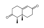 5β,6β-dimethyl-2,7-dioxo-Δ(1(10))-octalin结构式