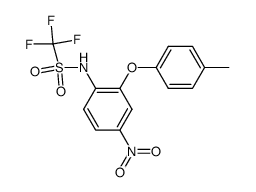 C,C,C-Trifluoro-N-(4-nitro-2-p-tolyloxy-phenyl)-methanesulfonamide结构式