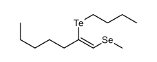 2-butyltellanyl-1-methylselanylhept-1-ene结构式