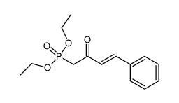 (4-Phenyl-2-oxo-3-butenyl)phosphonic acid diethyl ester结构式