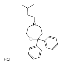 4-(3-Methyl-but-2-enyl)-7,7-diphenyl-[1,4]oxazepane; hydrochloride结构式