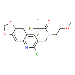 Acetamide, N-[(6-chloro-1,3-dioxolo[4,5-g]quinolin-7-yl)methyl]-2,2,2-trifluoro-N-(2-methoxyethyl)- (9CI) picture