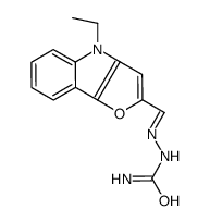 [(4-ethylfuro[3,2-b]indol-2-yl)methylideneamino]urea结构式