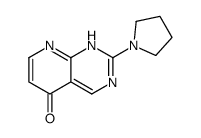 2-pyrrolidin-1-yl-8H-pyrido[2,3-d]pyrimidin-5-one结构式