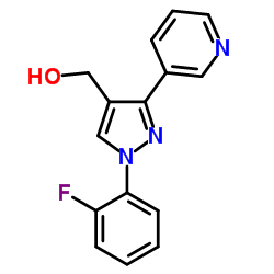 (1-(2-FLUOROPHENYL)-3-(PYRIDIN-3-YL)-1H-PYRAZOL-4-YL)METHANOL Structure