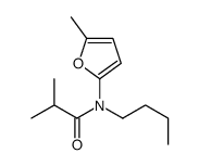 N-butyl-2-methyl-N-(5-methylfuran-2-yl)propanamide Structure