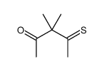 3,3-dimethyl-4-sulfanylidenepentan-2-one结构式