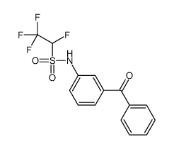 N-(3-benzoylphenyl)-1,2,2,2-tetrafluoroethanesulfonamide结构式