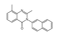 2,8-dimethyl-3-naphthalen-2-ylquinazolin-4-one Structure