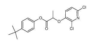 2-(2,6-Dichloro-pyridin-3-yloxy)-propionic acid 4-tert-butyl-phenyl ester Structure