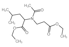 Leucine, N-acetyl-N-(2-carboxyethyl)-, diethyl ester, L-(8CI) picture