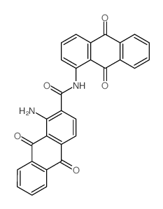 2-Anthracenecarboxamide,1-amino-N-(9,10-dihydro-9,10-dioxo-1-anthracenyl)-9,10-dihydro-9,10-dioxo-结构式