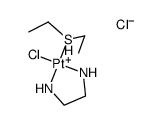 chloro-1,2-diaminoethane-diethyl sulfide-platinum(II) chloride结构式