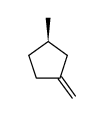 (+)(R)-3-methyl-1-methylene-cyclopentane结构式