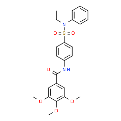 N-(4-{[ethyl(phenyl)amino]sulfonyl}phenyl)-3,4,5-trimethoxybenzamide Structure