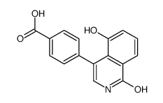 4-(5-hydroxy-1-oxo-2H-isoquinolin-4-yl)benzoic acid结构式