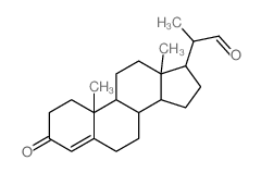 (2R)-2-[(8S,9S,10R,13S,14S,17R)-10,13-dimethyl-3-oxo-1,2,6,7,8,9,11,12,14,15,16,17-dodecahydrocyclopenta[a]phenanthren-17-yl]propanal Structure