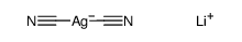 lithium dicyano argentate (I) Structure