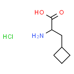 Cyclobutanepropanoic acid, a-amino-, hydrochloride结构式