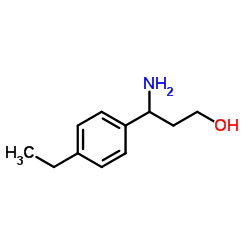 3-AMINO-3-(4-ETHYL-PHENYL)-PROPAN-1-OL Structure