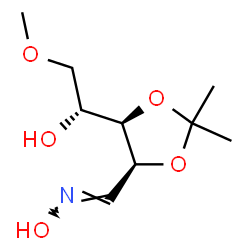 5-O-Methyl-2-O,3-O-isopropylidene-D-ribose oxime Structure