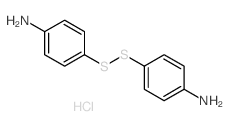 Benzenamine,4,4'-dithiobis-, hydrochloride (1:2)结构式