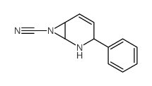 2,7-Diazabicyclo[4.1.0]hept-4-ene-7-carbonitrile,3-phenyl- Structure