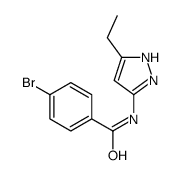 4-bromo-N-(5-ethyl-1H-pyrazol-3-yl)benzamide Structure