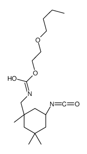 [(5-Isocyanato-1,3,3-trimethylcyclohexyl)methyl]carbamic acid 2-butoxyethyl ester Structure