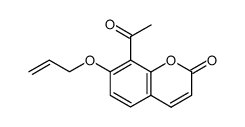 8-Acetyl-7-(allyloxy)coumarin Structure