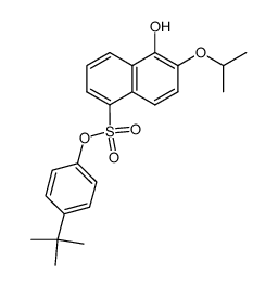 1-hydroxy-2-isopropoxy-5-(p-tertbutylphenoxysulfonyl)naphthalene Structure