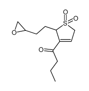 1-[2,5-dihydro-2-(2-oxiranylethyl)-3-thienyl]-1-butanone S,S-dioxide结构式