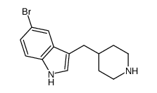 5-bromo-3-(piperidin-4-ylmethyl)-1H-indole Structure