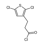 3-(2,5-dichloro-thiophen-3-yl)-propionyl chloride Structure