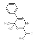 Propanoic acid,2-chloro-, 2-(2,2-dimethyl-1-phenylpropylidene)hydrazide structure