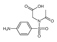 2-[acetyl-(4-aminophenyl)sulfonylamino]acetic acid结构式