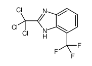 2-(trichloromethyl)-4-(trifluoromethyl)-1H-benzimidazole结构式