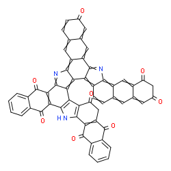 23,30-dihydro-5H-tetranaphtho[2,3-a:2',3'-a':2'',3''-i:2''',3'''-i']pyrrolo[2,3-c:5,4-c']dicarbazole-5,7,12,17,22,24,29,31(6H)-octone结构式