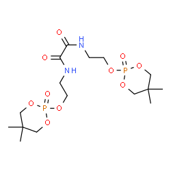 N,N'-bis[2-[(5,5-dimethyl-1,3,2-dioxaphosphorinan-2-yl)oxy]ethyl]oxamide P,P'-dioxide结构式